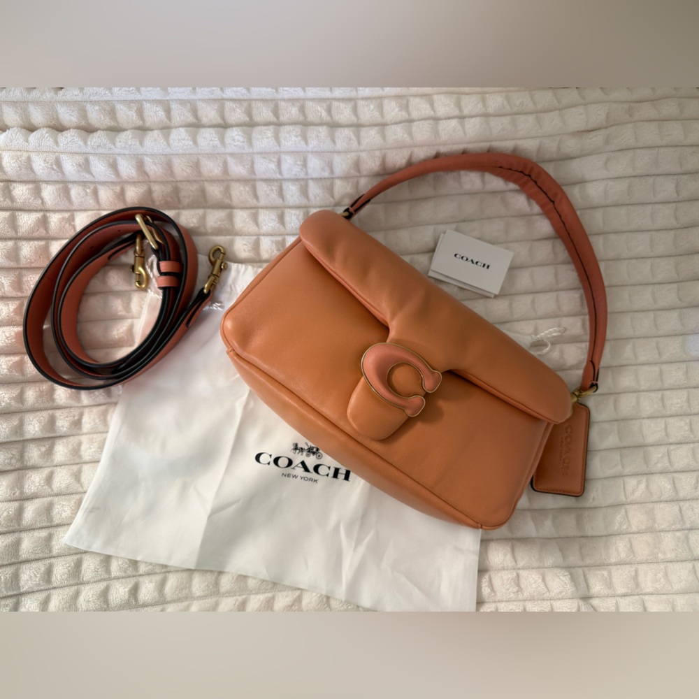 Coach Puff Tabby in Coral
